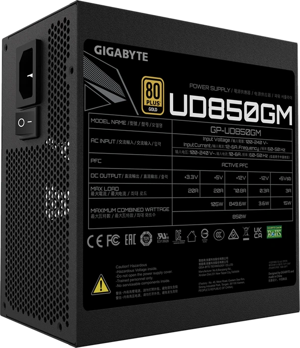 GIGABYTE UD850GM 850W, ATX 2.31