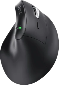 Trust Vyran Ergonomic Vertical Multi-Wireless Hyperscroll Mouse schwarz, USB/Bluetooth (26107)