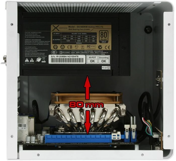 Cooltek Coolcube weiß, Mini-ITX