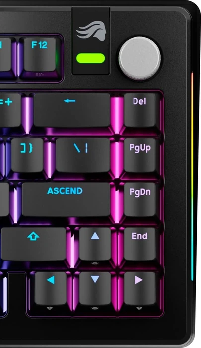 Glorious Gaming Rotary Knob für GMMK 3 PRO Tastatur und GMMK Numpads, Aluminium, Silver Luster, silber, 1 Taste