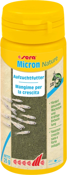 sera Micron Nature staubfeines Aufzuchtfutter, 25g, 50ml