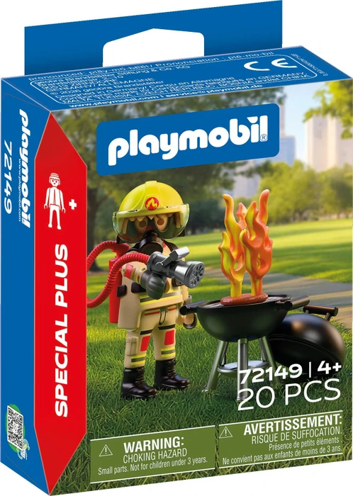 playmobil Special Plus Feuerwehrmann mit Brandherd