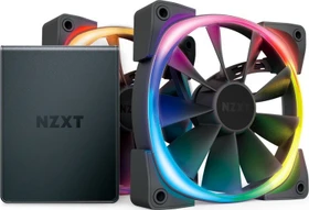 NZXT Aer RGB 2 Starter Kit, Matte Black, schwarz, LED-Steuerung, 120mm, 2er-Pack