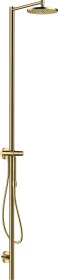 Hansgrohe Axor Starck Nature Duschsäule mit Kopfbrause 240 1jet polished gold optic