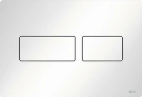 TECE TECEsolid WC-Betätigungsplatte für Zweimengentechnik 220x150x6mm weiß glänzend