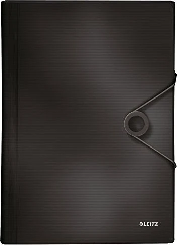 Leitz Solid Projektmappe, 6 Fächer, A4, schwarz