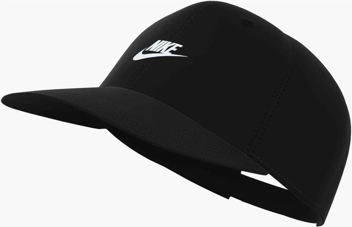 Nike Club unstrukturierte Futura Wash Kappe schwarz/weiß