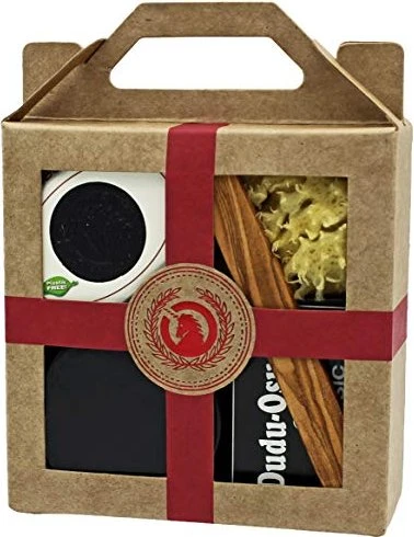 Spa Vivent Mini Dudu Osun Seife 25g + Sheabutter 15g + Schwamm + Spatel Geschenkset