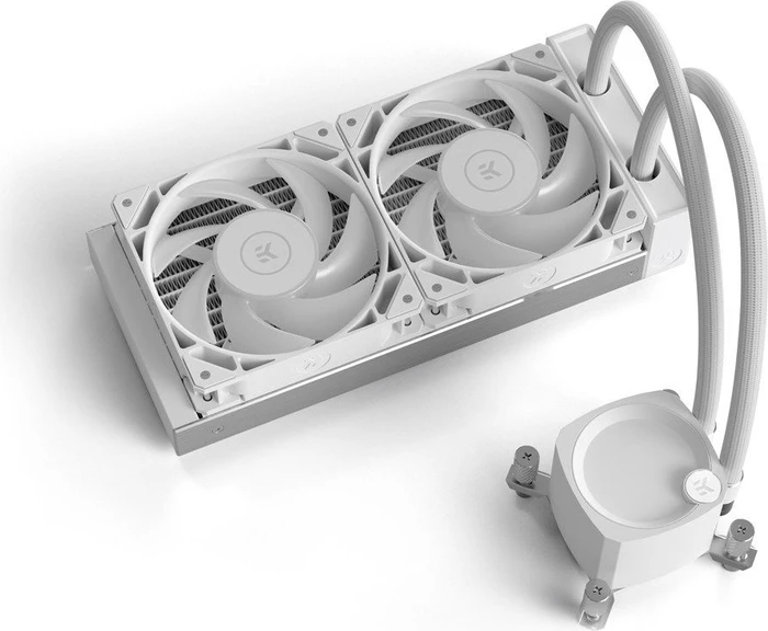 EK Water Blocks EK-Nucleus AIO CR240 Lux D-RGB White, weiß