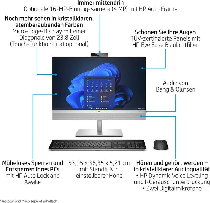 HP EliteOne 870 G9 27" All-in-One, Core i9-14900, 64GB RAM, 1TB SSD