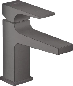Hansgrohe Metropol Waschbeckenarmatur 100 mit Push-Open Ablaufgarnitur brushed black chrome