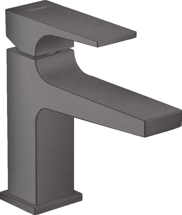 Hansgrohe Metropol Waschbeckenarmatur 100 mit Push-Open Ablaufgarnitur brushed black chrome