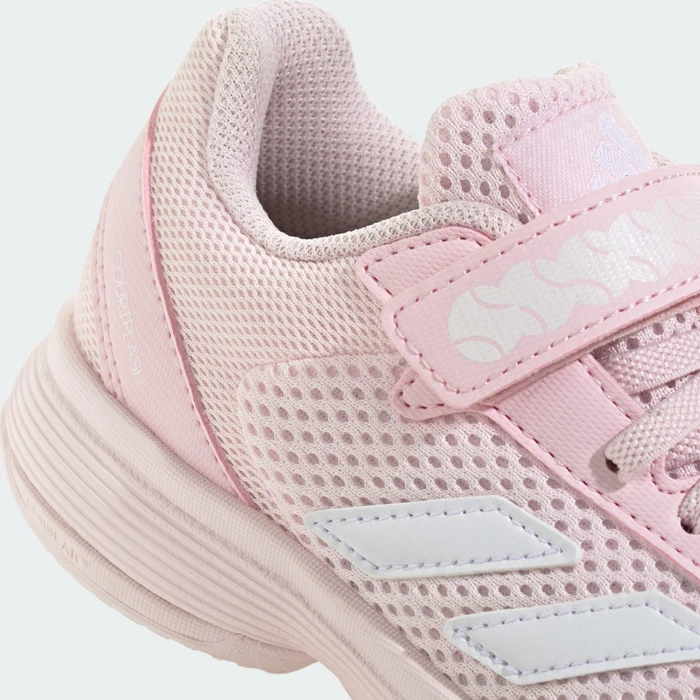 adidas Courtflash Hook-and-Loop distilled pink/cloud white (Junior)