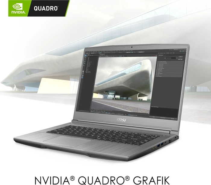 MSI WF65 10TJ-479 Mobile Workstation WF65 10TJ-479, Space Grey, Core i7-10750H, 32GB RAM, 1TB SSD, Quadro T2000 Max-Q, DE