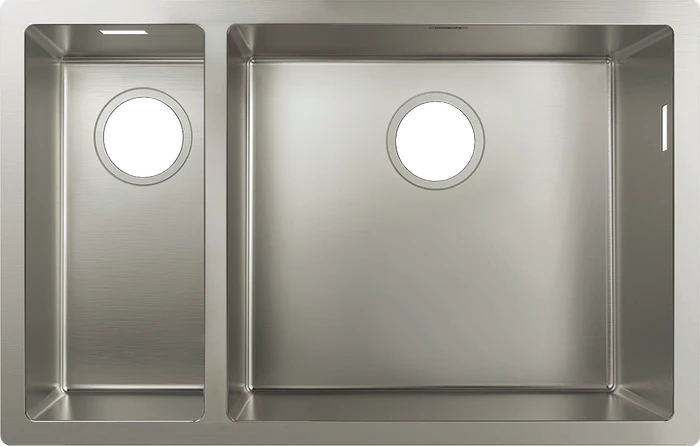 Hansgrohe S71 S719-U655 180/450 Unterbau Becken rechts edelstahl