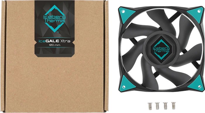 Iceberg Thermal IceGALE Xtra, Black, 120mm, 3er-Pack
