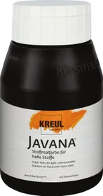 Kreul Javana Stoffmalfarbe für helle Stoffe, schwarz, 500ml