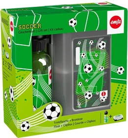Emsa Soccer Brotdose & Kindertrinkflasche Geschenk-Set, 2-tlg.