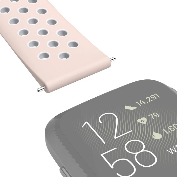 Hama Ersatzarmband Sport für Fitbit Versa 2 grau/rose