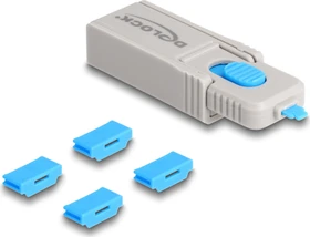 DeLOCK HDMI Portblocker, inkl. Werkzeug, 4er-Pack
