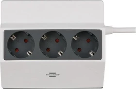Brennenstuhl Klemmbare Steckdosenleiste, 3-fach, 3m, weiß