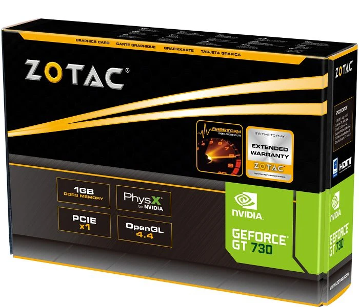 Zotac GeForce GT 730 passiv, 1GB DDR3, VGA, DVI, HDMI