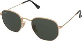 Ray-Ban RB3548N Hexagonal Flat Lenses 48mm gold/green classic