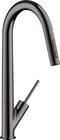 Hansgrohe Axor Starck 270 mit Ausziehbrause Eco polished black chrome