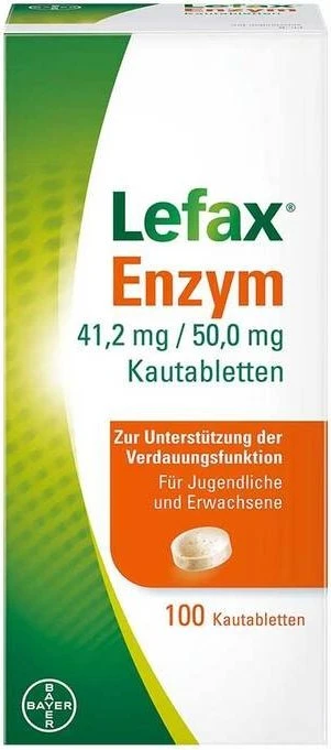 Bayer Enzym Lefax Kautabletten, 100 Stück