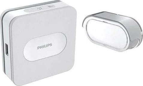 Philips 531015 WelcomeBell 300 Plugin, Funk-Türklingel und Türgong, Set