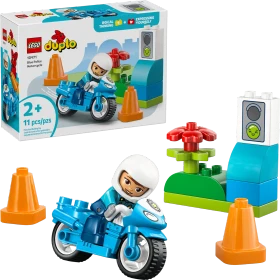 LEGO DUPLO - Blaues Polizeimotorrad