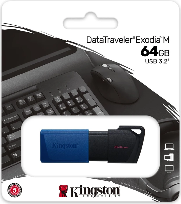 Kingston DataTraveler Exodia M 64GB, USB-A, USB 3.2 Gen 1×1