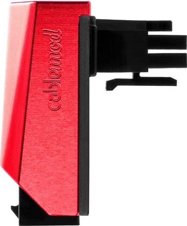 CableMod 12VHPWR Winkeladapter 90 Grad, Variante B, Sense-Pins an der Oberseite, rot
