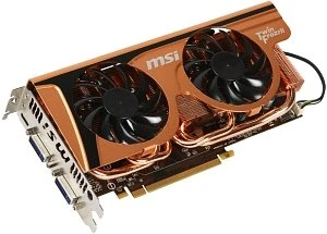 MSI GeForce GTX 560 Ti, N560GTX-Ti Twin Frozr II Golden Edition, 1GB GDDR5, 2x DVI, Mini HDMI