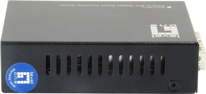 LevelOne GVT-2011 Gigabit Media Converter, 1x RJ-45, 2x SFP
