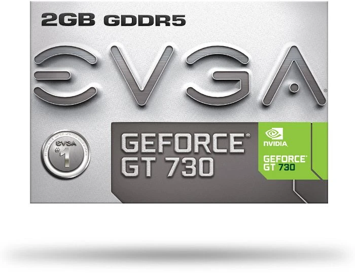 EVGA GeForce GT 730 low profile, 2GB GDDR5, VGA, DVI, HDMI