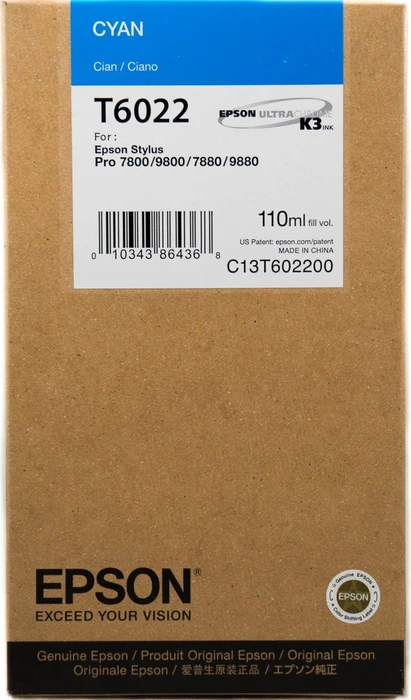 Epson Tinte T6022 cyan