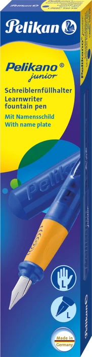 Pelikan Pelikano Junior blau, linke Hand