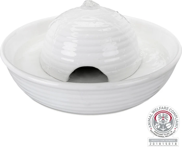 Trixie Vital Flow Keramik Trinkbrunnen, 800ml, weiß