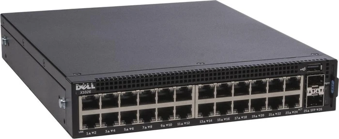 Dell X-Series Desktop Gigabit Managed Switch, 24x RJ-45, 2x SFP