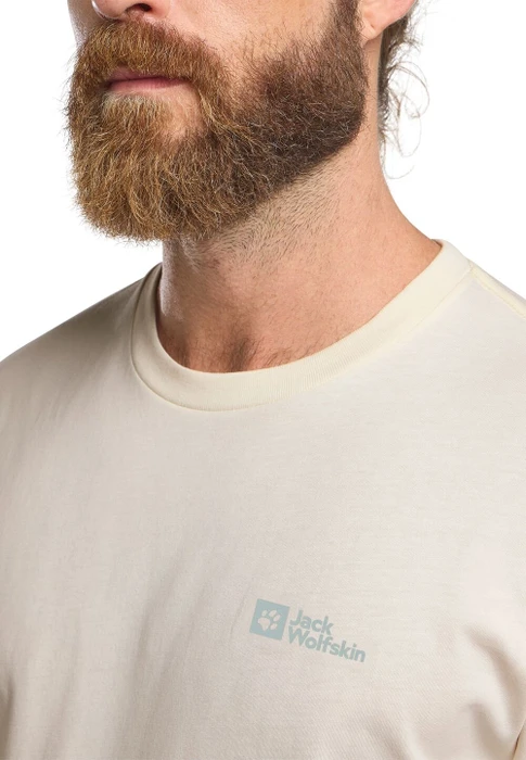 Jack Wolfskin Essential T-Shirt kurzarm cotton white (Herren)