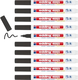 edding 4085 Kreidemarker schwarz, 10er-Pack