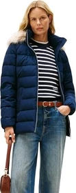 Tommy Hilfiger Puffer Down Fake Fur Jacke dark night navy (Damen)