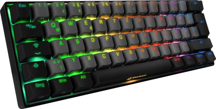 Sharkoon Skiller SAC20 S4 Keycap Set for Skiller SGK50 S4, Kunststoff (PBT) Double-Shot, schwarz/grau, 62 Tasten, ISO-DE