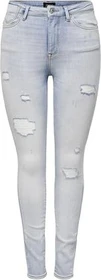 ONLY Skinny High Forever Jeans light blue/bleached denim (Damen)