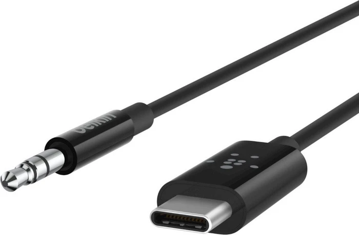 Belkin RockStar 3.5mm Audiokabel mit USB-C-Stecker 0.9m schwarz