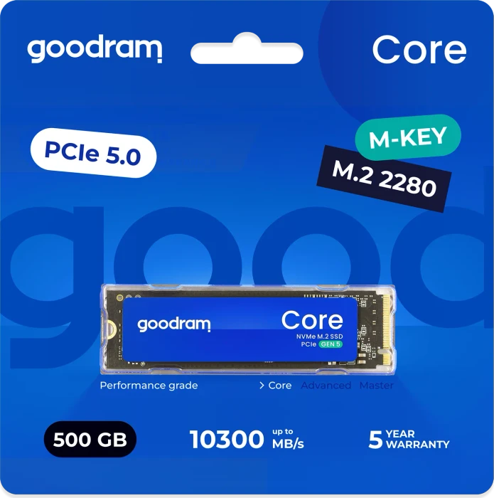goodram Core 512GB, M.2 2280 / M-Key / PCIe 5.0 x4