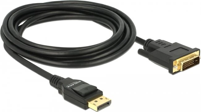 DeLOCK DisplayPort 1.2 [Stecker] auf DVI-D 24-Pin [Stecker] Kabel, 3m