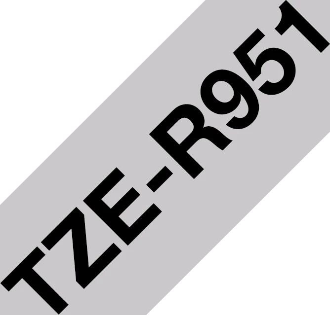 Brother TZe-R951 Beschriftungsband, 24mm, schwarz/silber