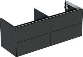 Geberit ONE Unterschrank für Aufsatzwaschtisch, mit vier Schubladen, 135cm, lava/lackiert matt